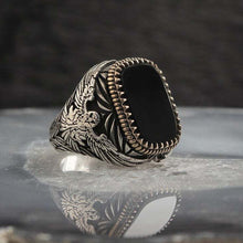 Retro Handmade Turkish Ring For Men Vintage Double Swords Black Zircon Rings Punk 2021 Trendy Islamic Religious Muslim Jewelry